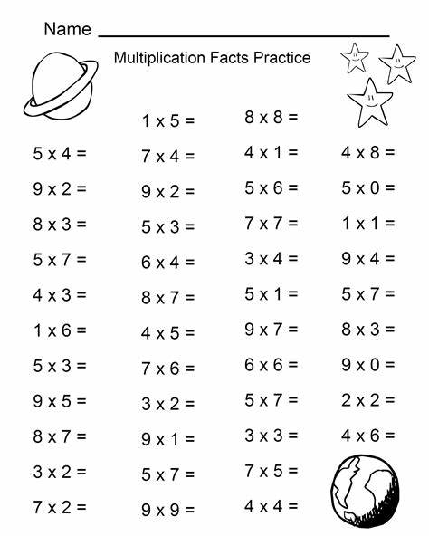 Math worksheet