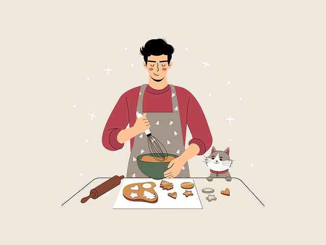 guy baking