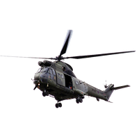 Army style helicopter