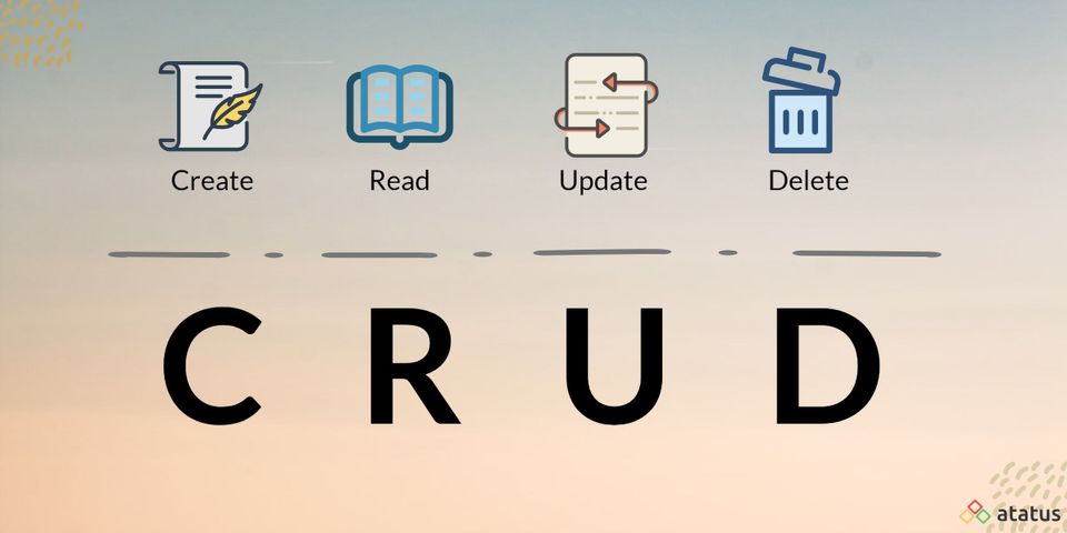 CRUD menu screenshot