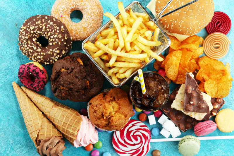 unhealthy food image