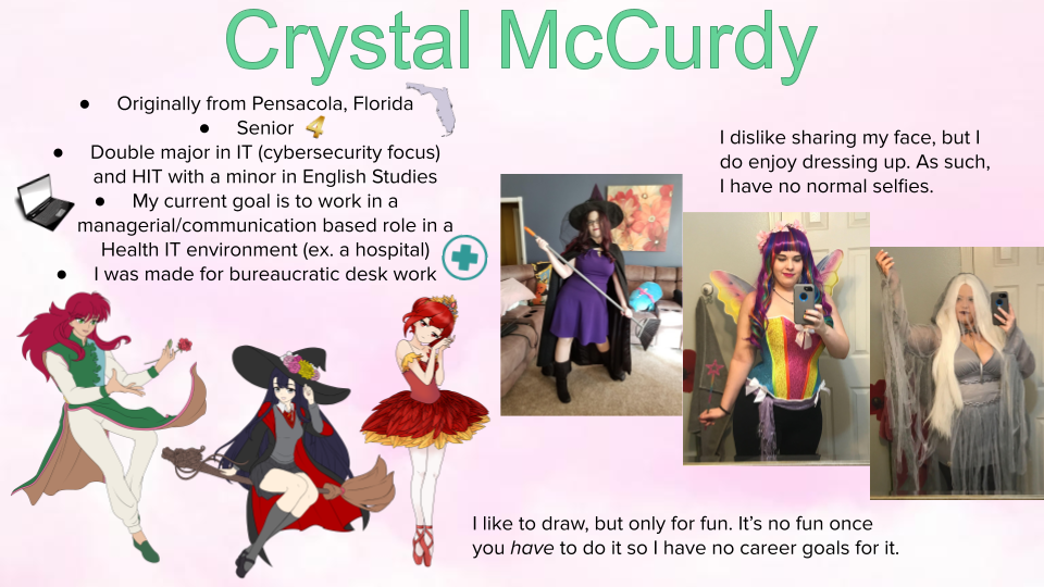 About Me introduction slide