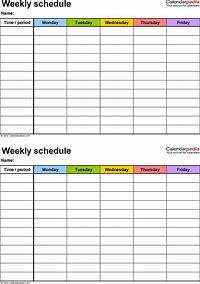 Schedule