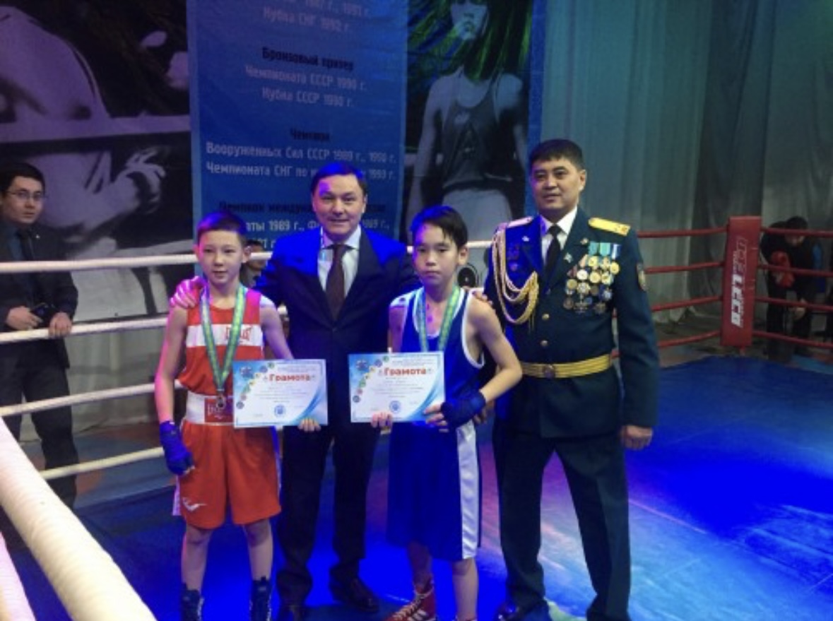 My silver medal at boxing tournament